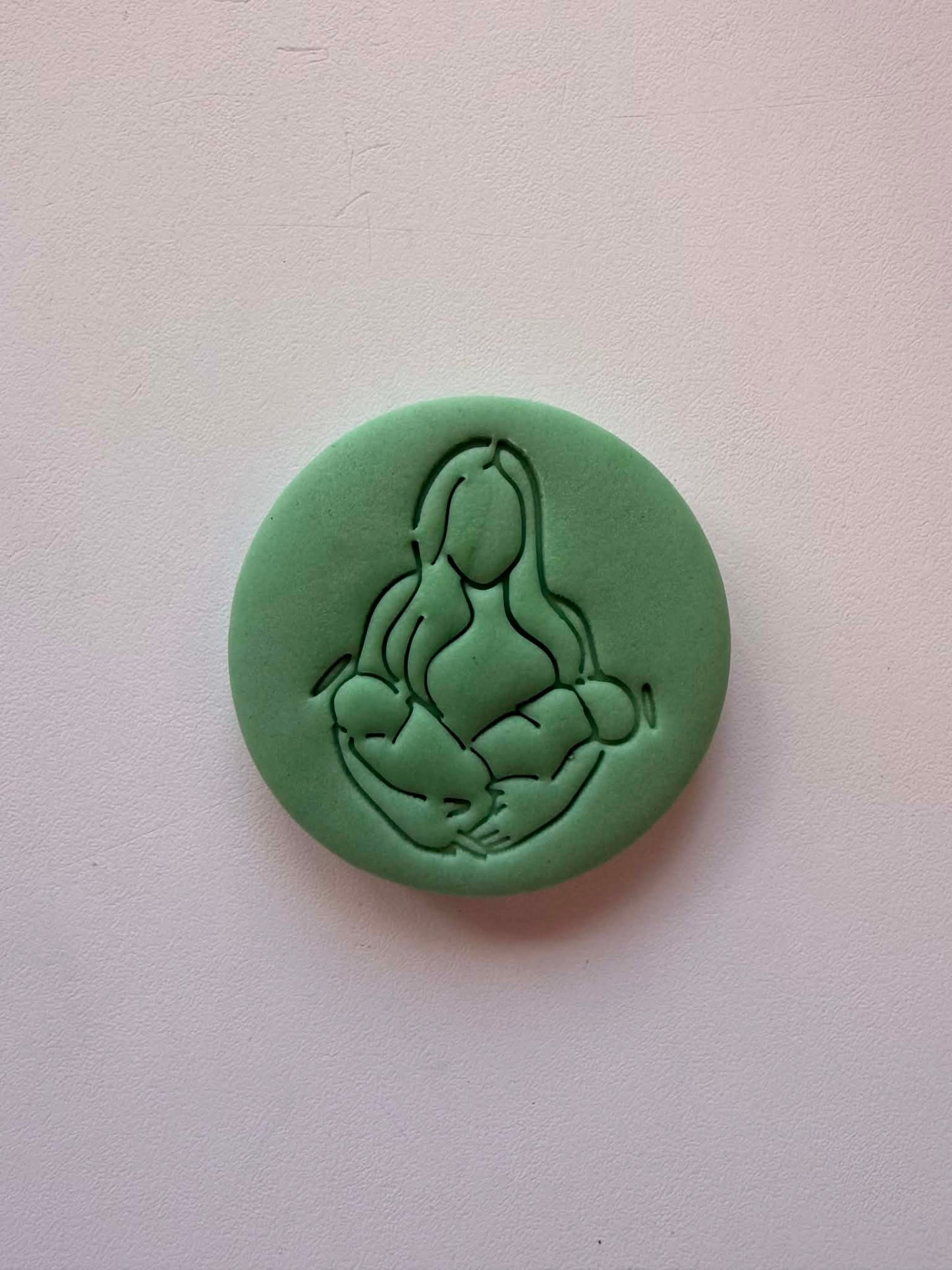 Mum with angel babies - Cookie Cutter & Stamp