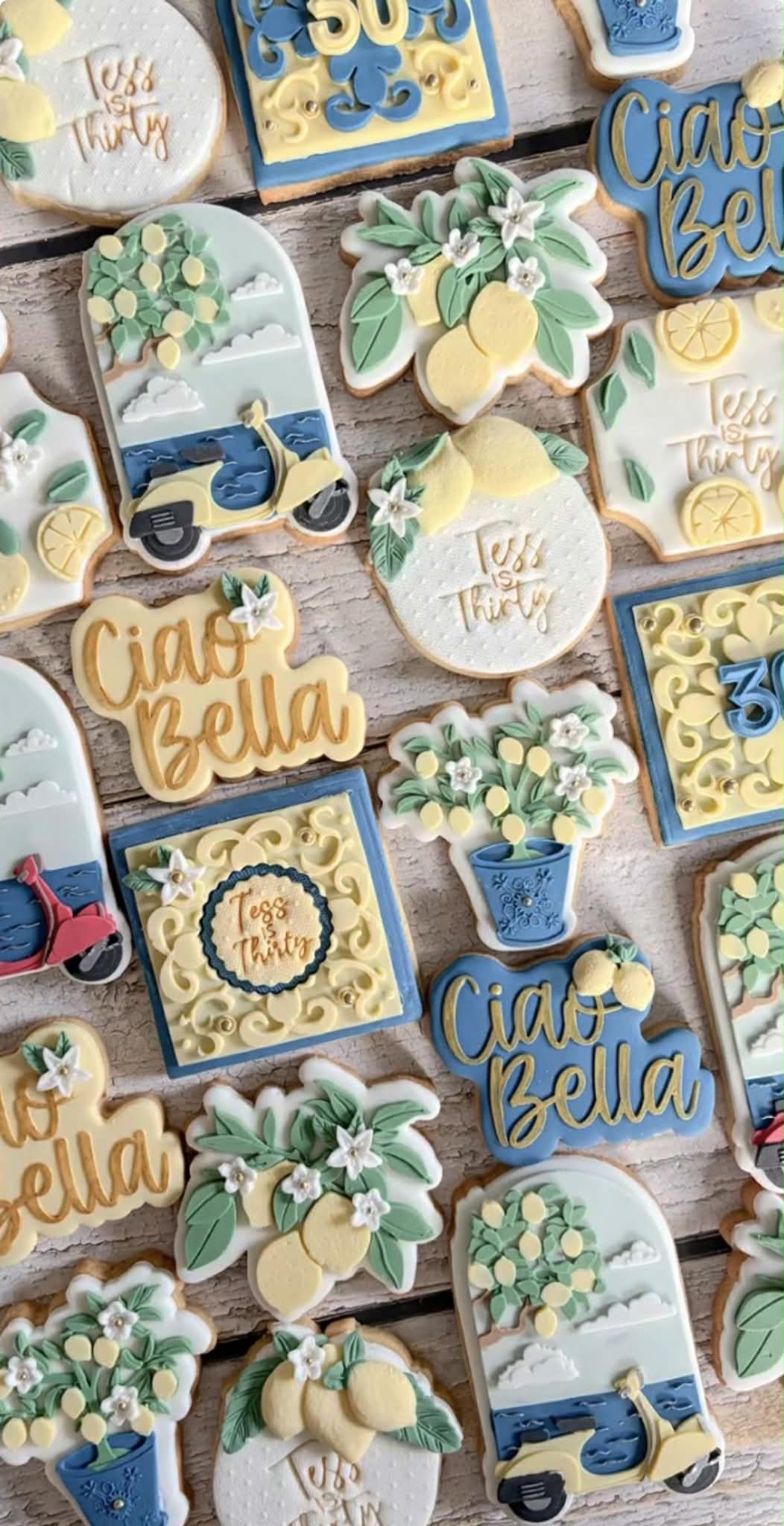 Scooter With Lemon Tree Cookie Cutter & Stamp