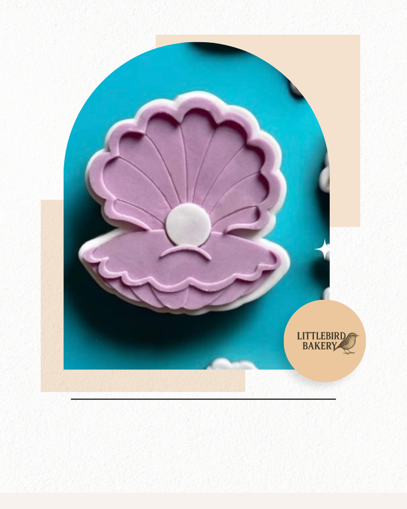 Clam Shell Cookie Cutter & Stamp