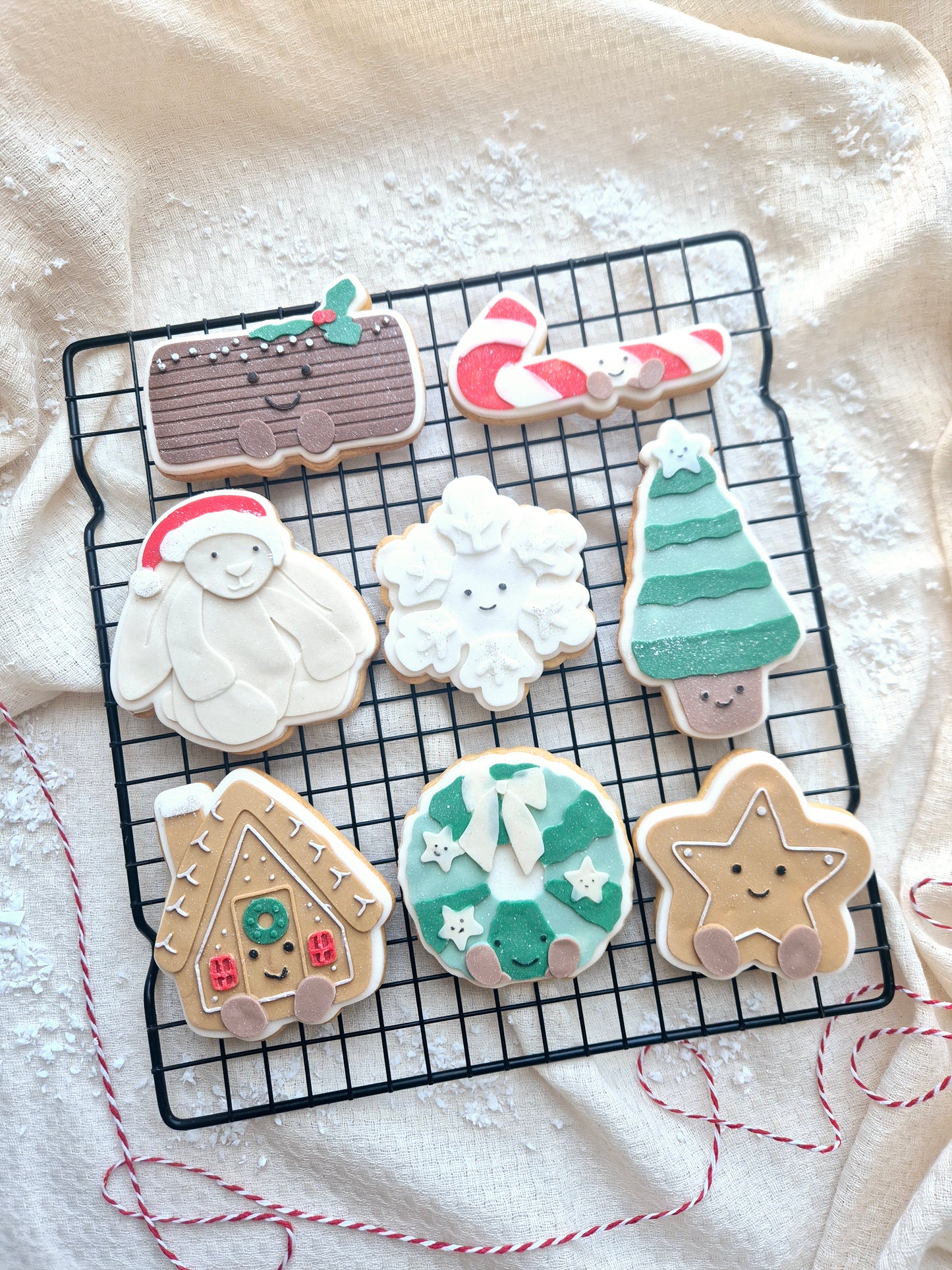 Santa Bunny plush cookie cutter and stamp