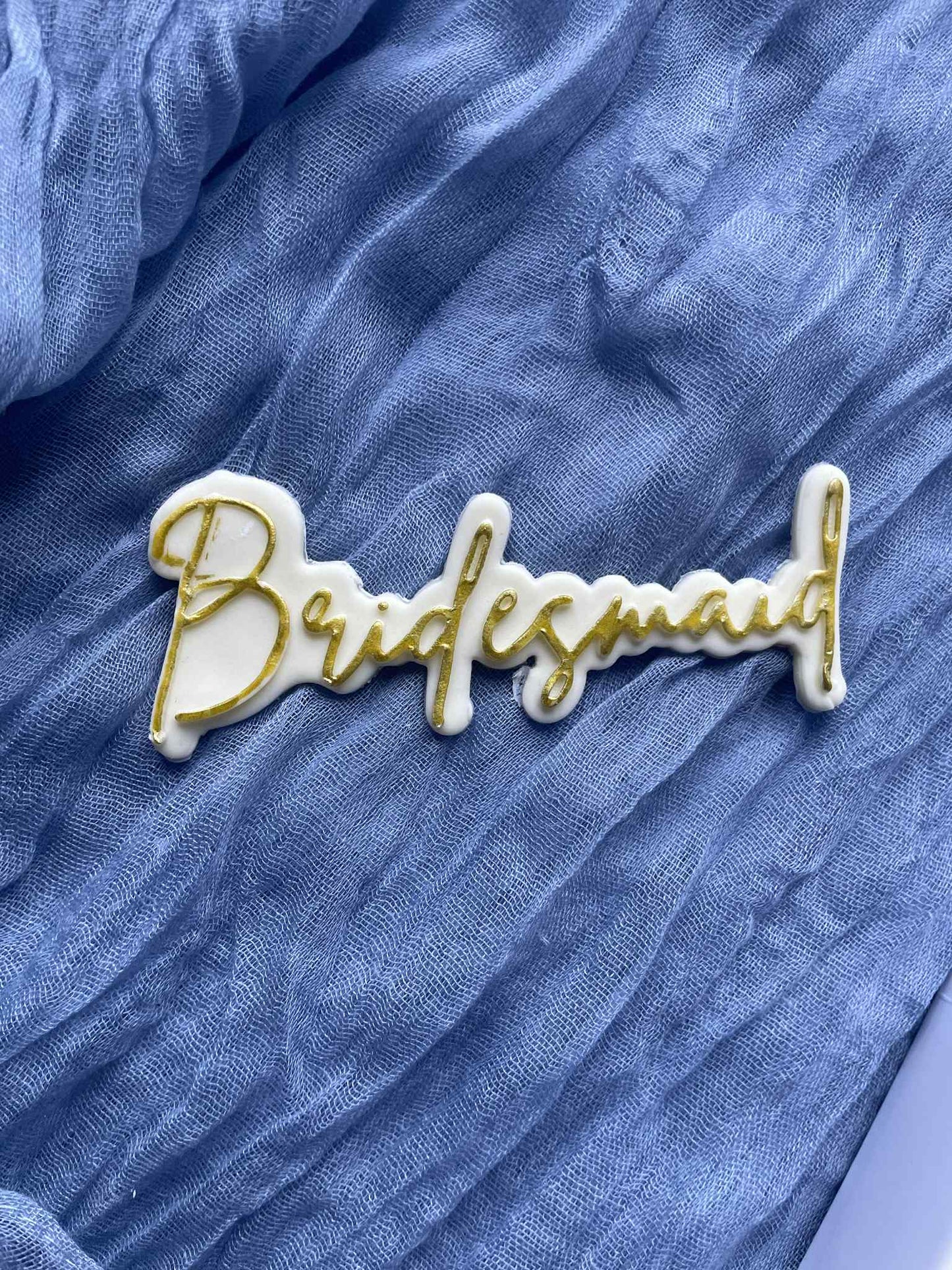 Bridesmaid Cookie Cutter & Stamp