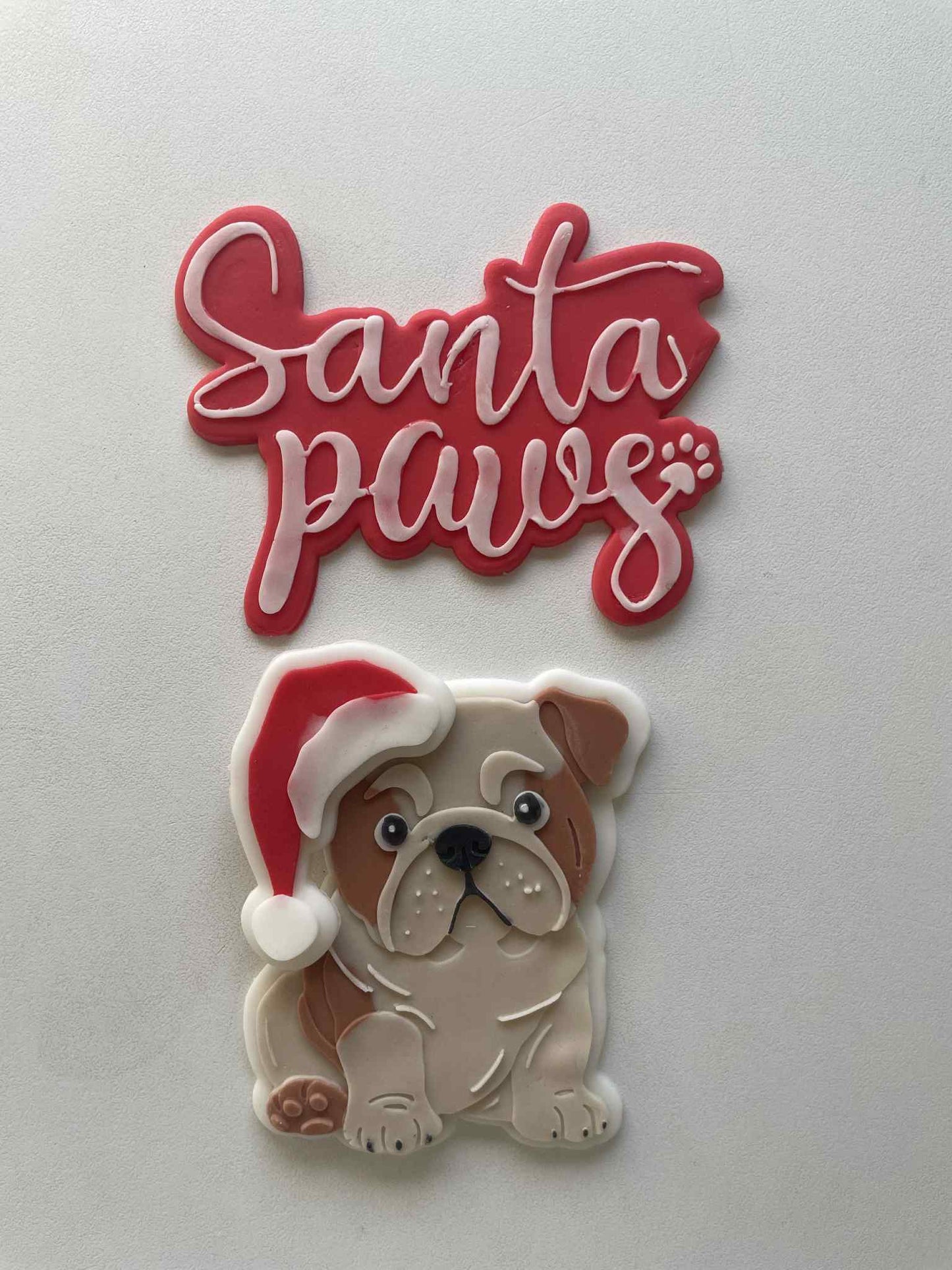 Santa Paws cookie cutter and stamp