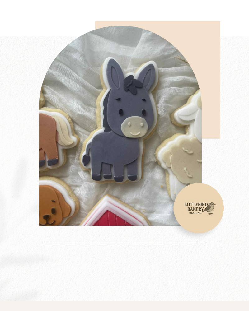 Donkey cookie cutter and stamp