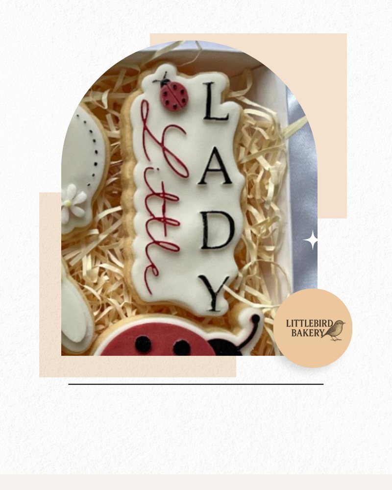 Little lady cookie cutter and stamp