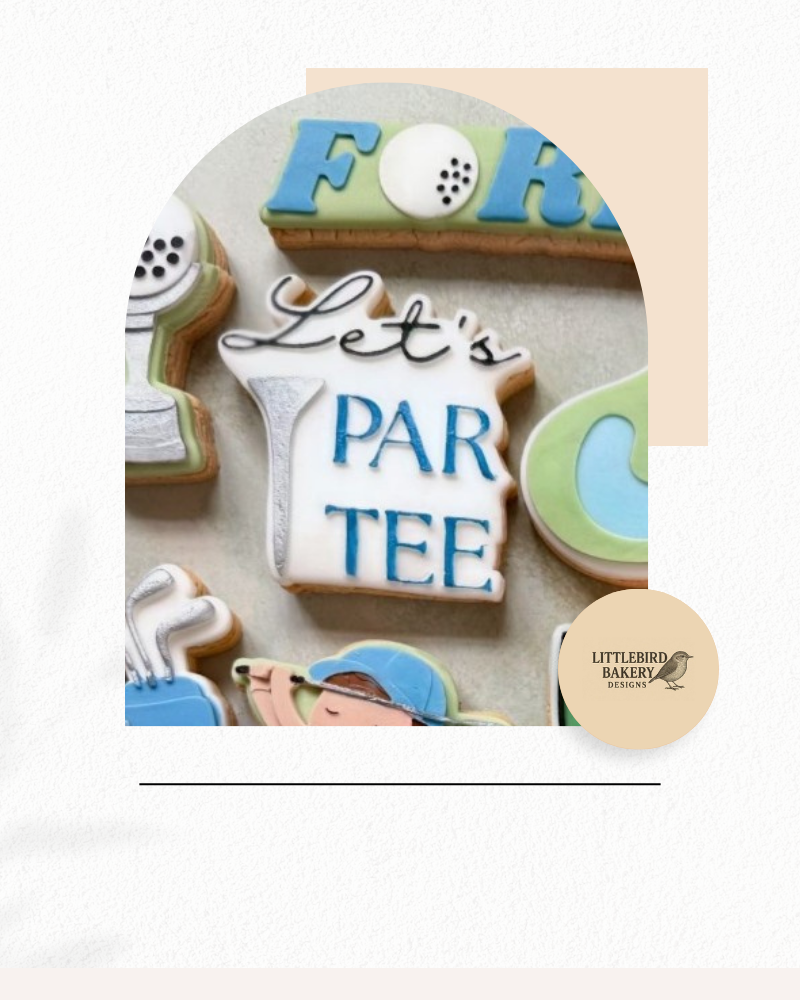 Lets par-tee cookie cutter and stamp