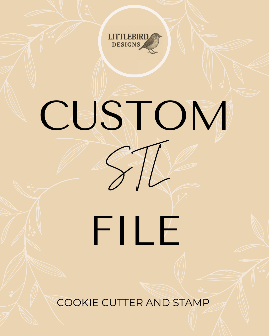 Custom STL Cookie Cutter & Stamp