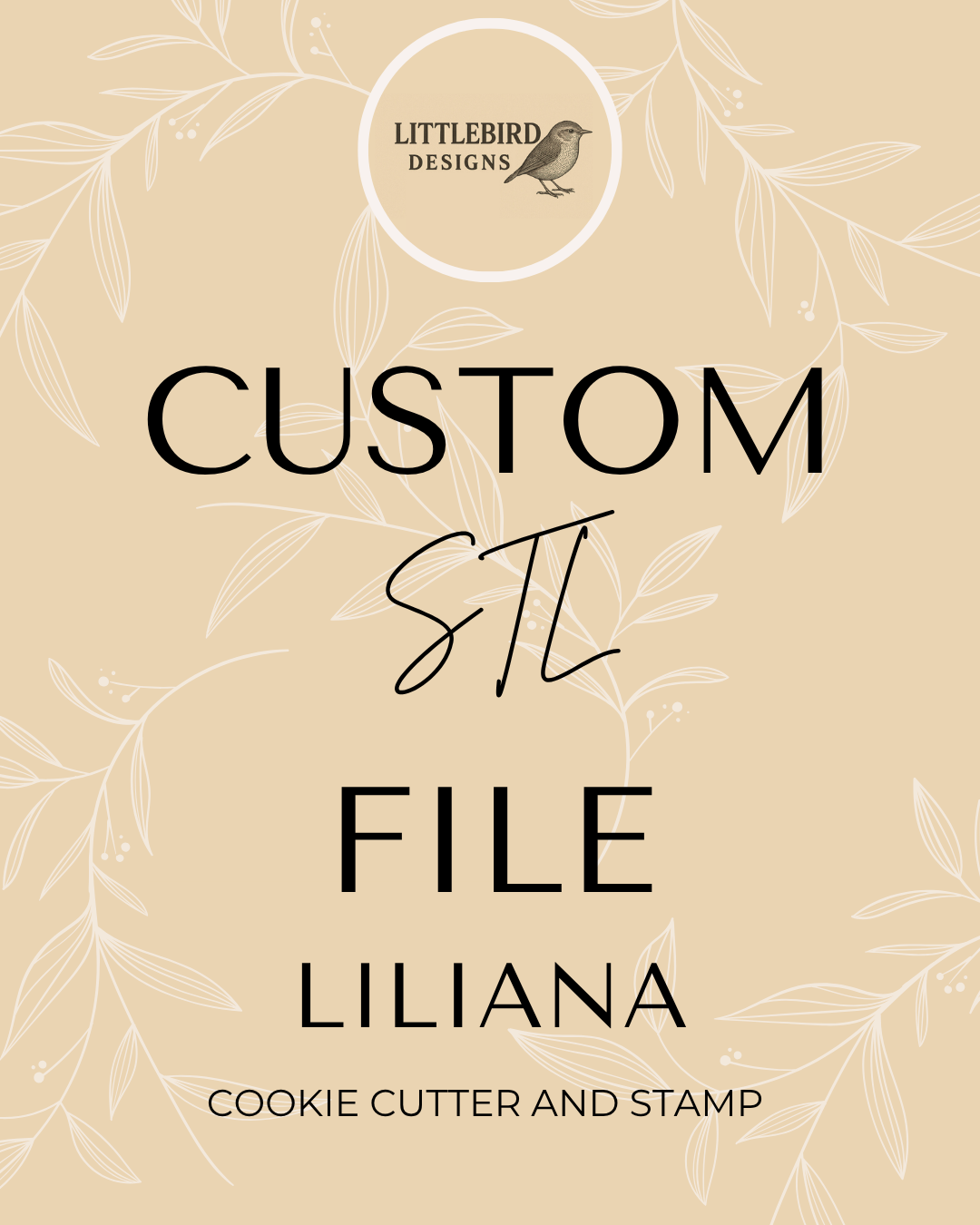 Liliana custom - Cookie Cutter & Stamp