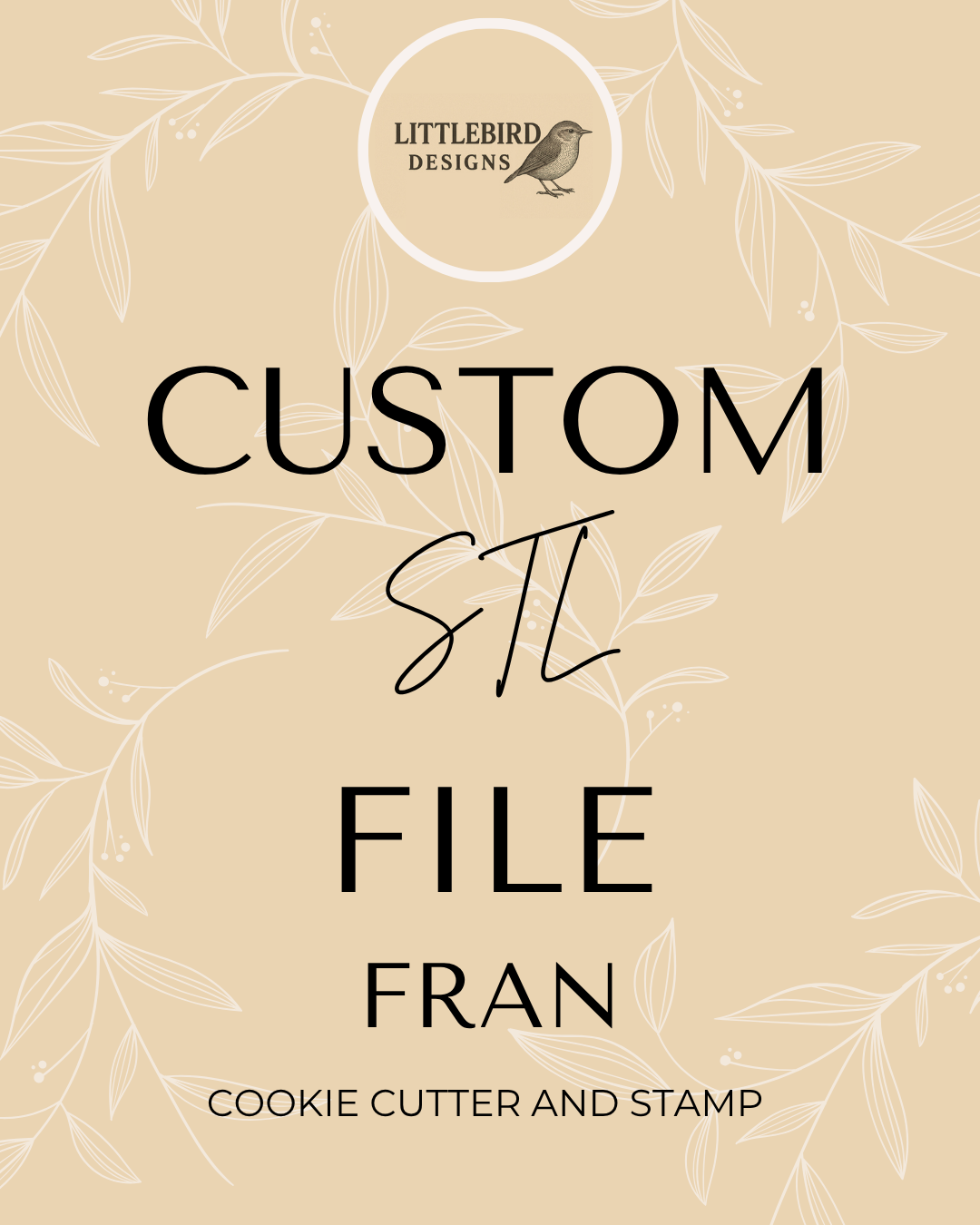Fran Custom stamps - Cookie Cutter & Stamp