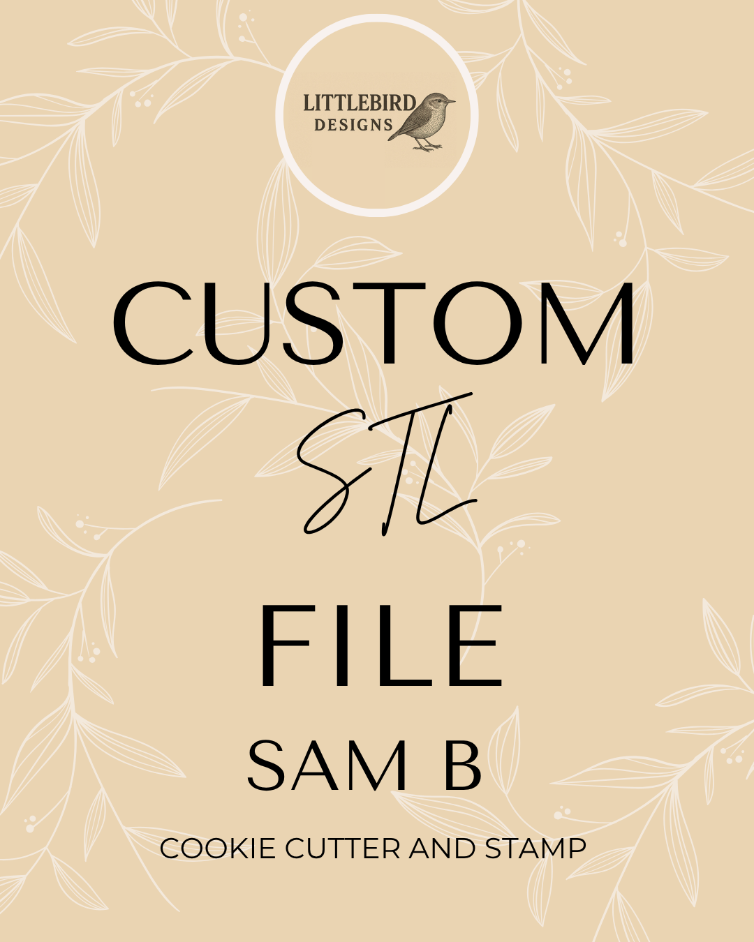 Sam custom - Cookie Cutter & Stamp