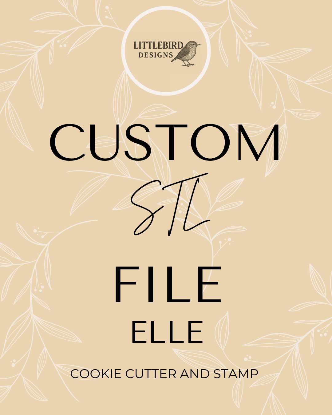 Elle custom - Cookie Cutter & Stamp