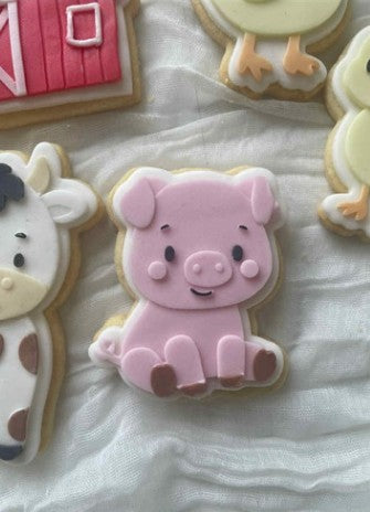 Pig cookie cutter and stamp