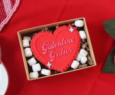 Galantines Girlies heart Cookie Cutter & Stamp