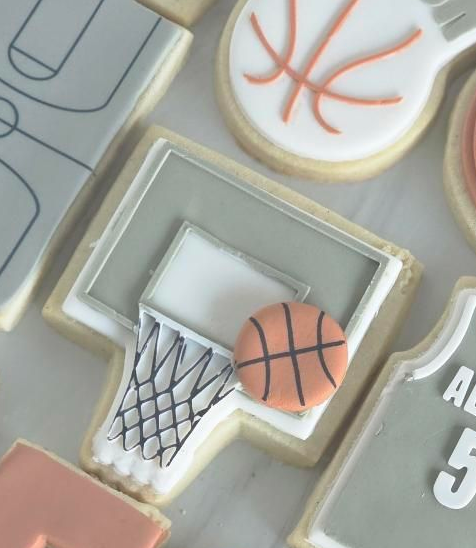 Basketball hoop and ball - Cookie Cutter & Stamp