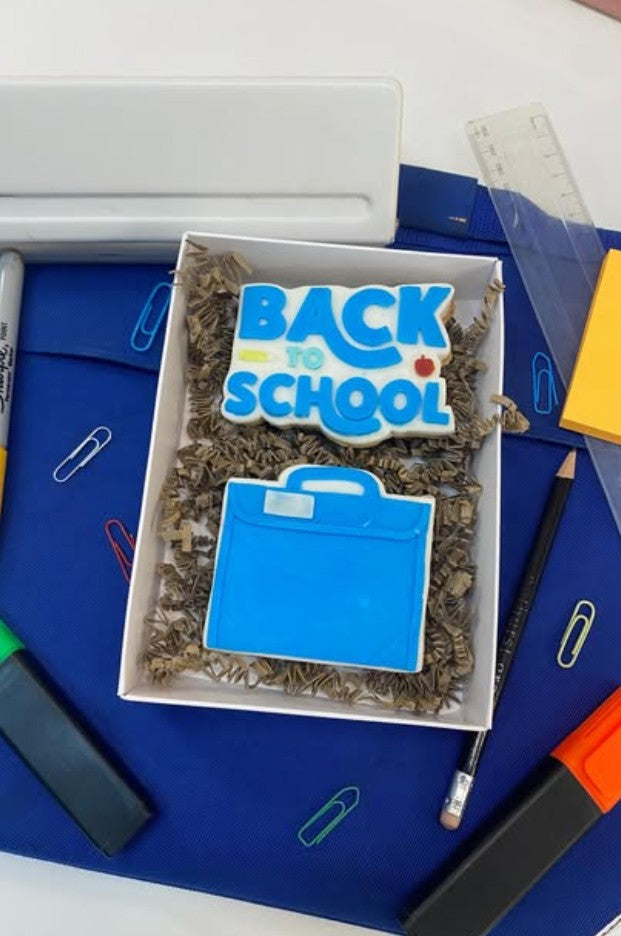 Back to school cookie cutter and stamp