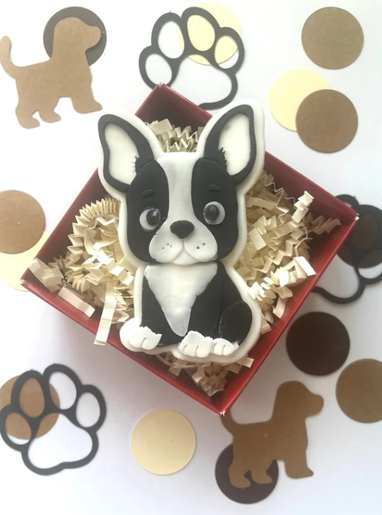 Boston Terrier Cookie Cutter & Stamp