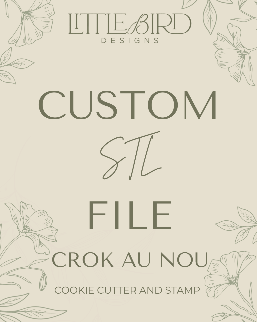 Crok au nou custom - Cookie Cutter & Stamp