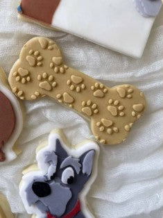 Dog bone cookie cutter & stamp