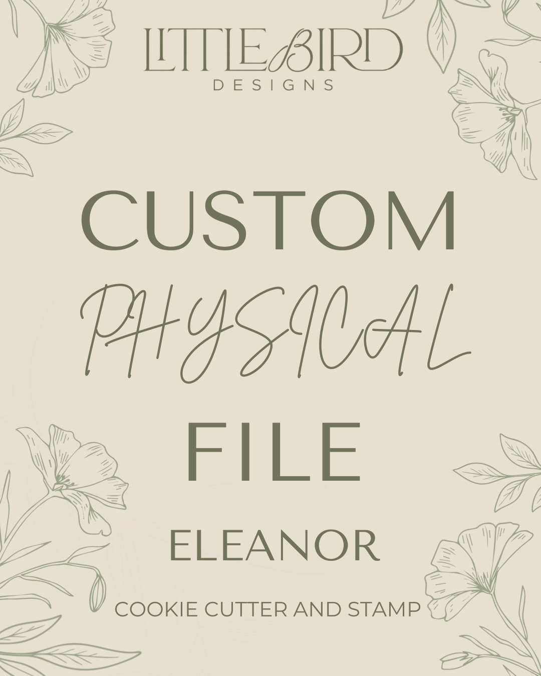 Eleanor custom - Cookie Cutter & Stamp