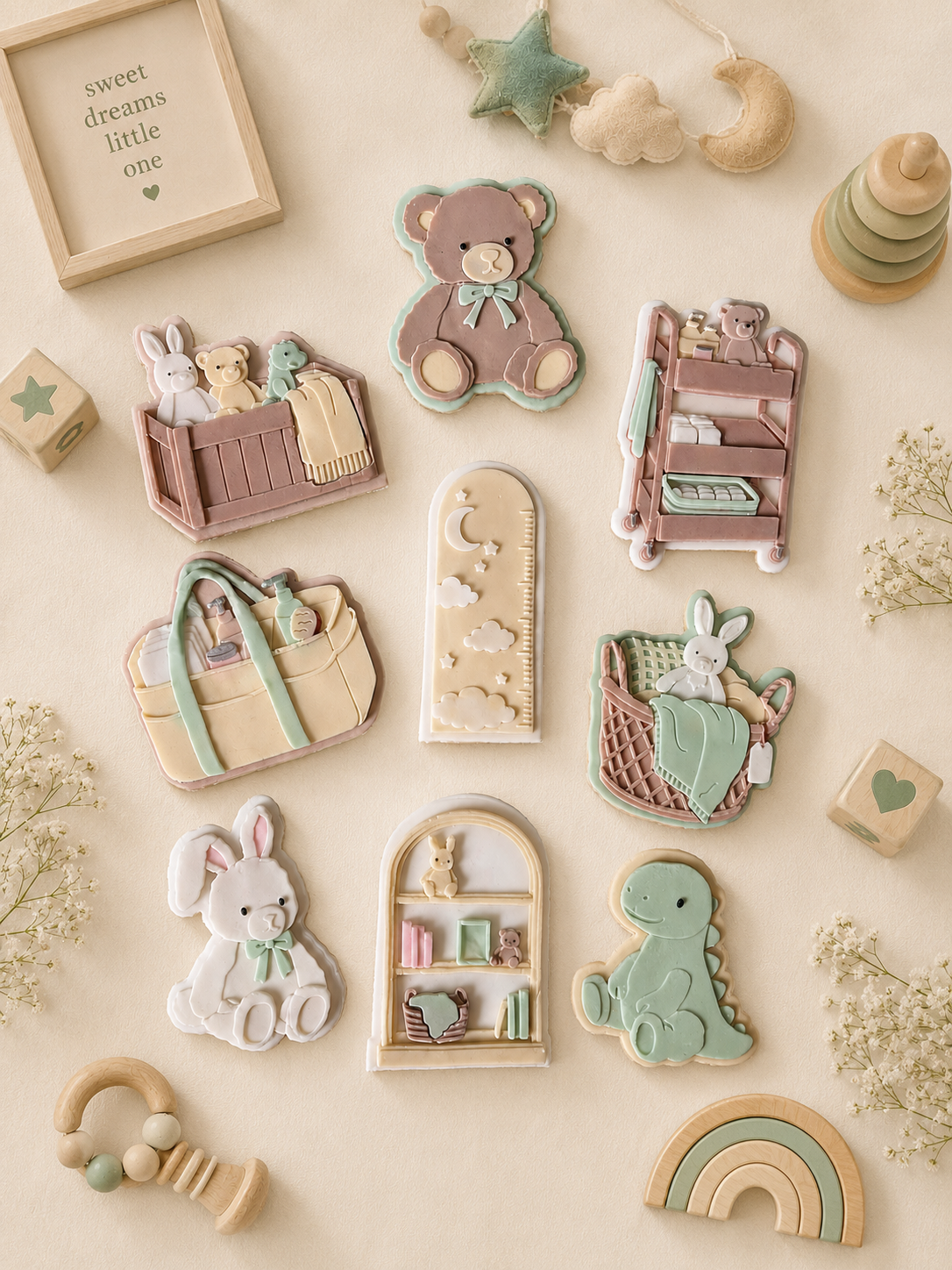 Rabbit Plush - Cookie Cutter & Stamp