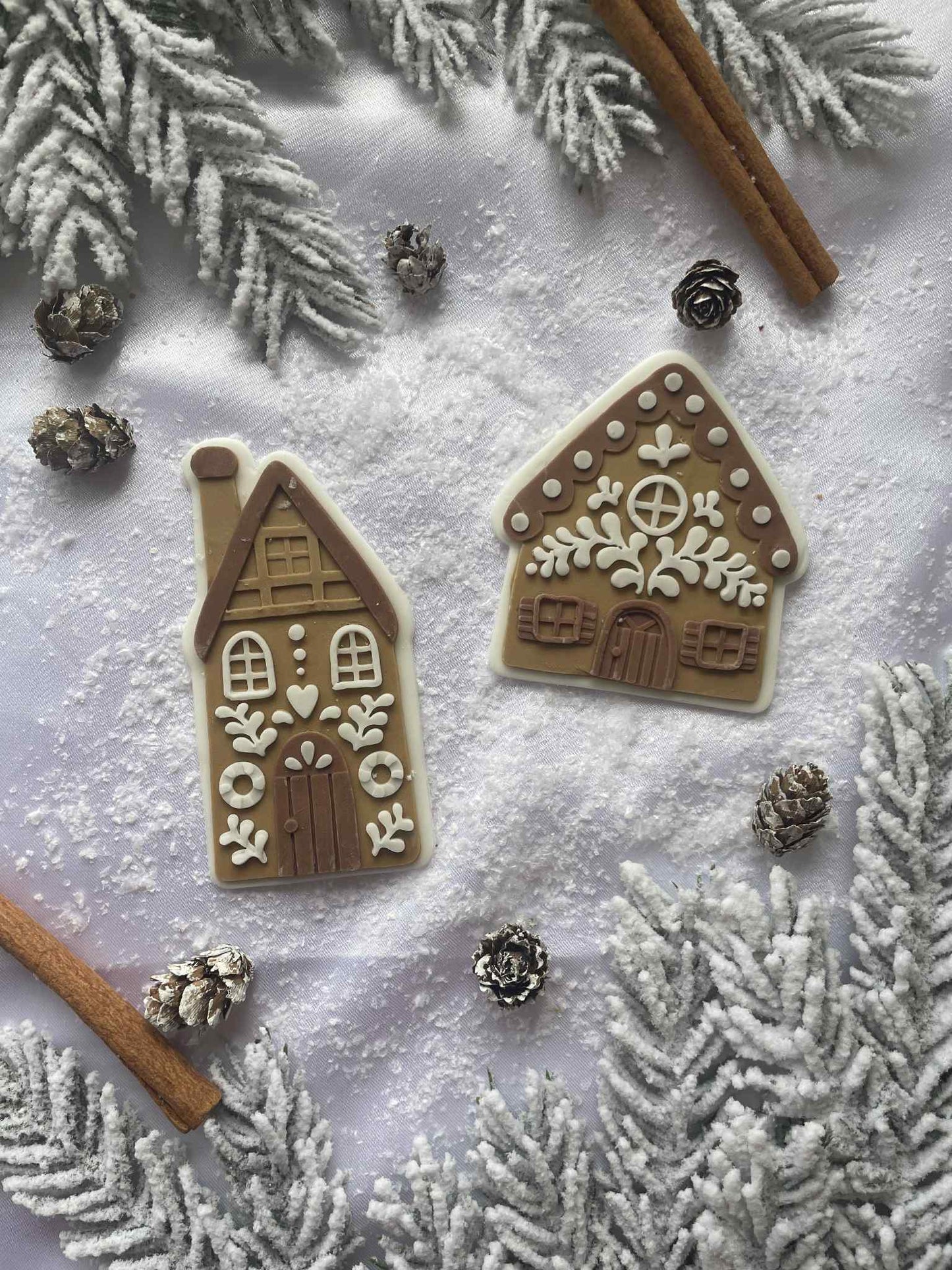 Tall Gingerbread House cookie cutter and stamp