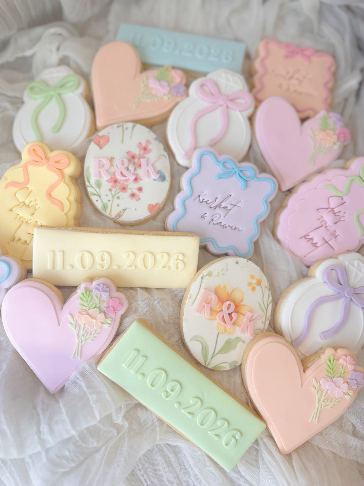 Heart with flowers - cookie Cookie Cutter & Stamp