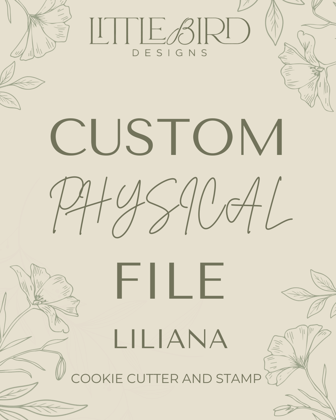 Liliana custom - Cookie Cutter & Stamp