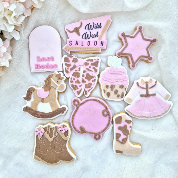 Cowgirl dress cookie cutter and stamp