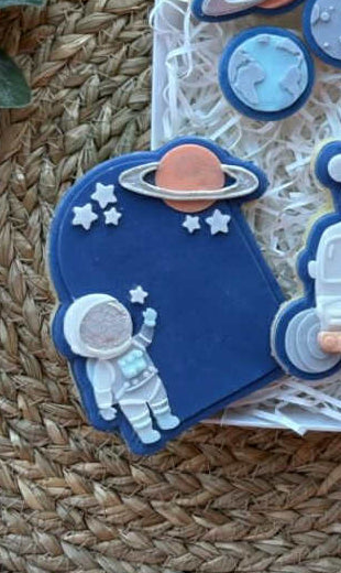 Asteroid cookie cutter and stamp