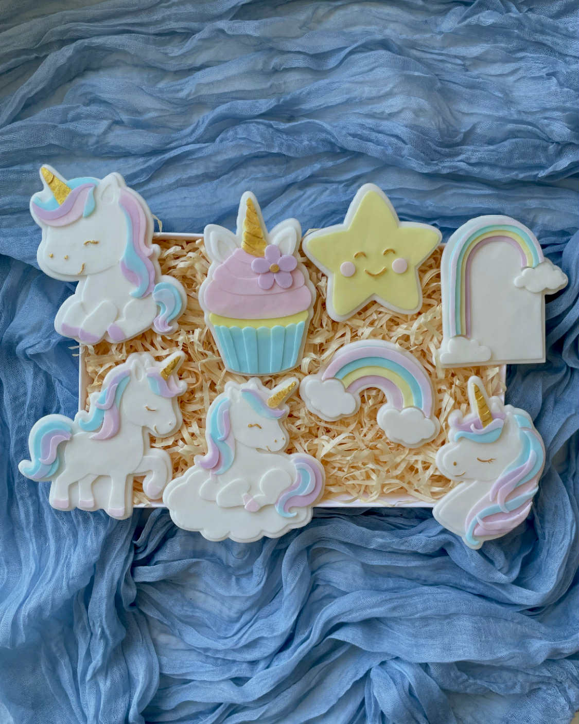 Unicorn Cupcake Cookie Cutter & Stamp