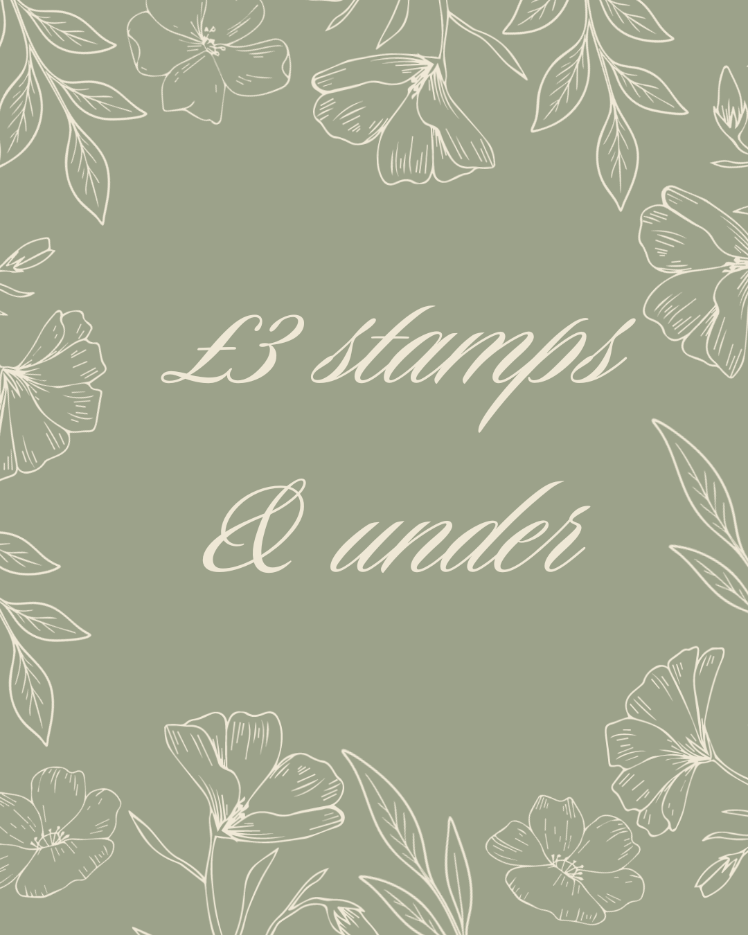 £3 Stamps and under