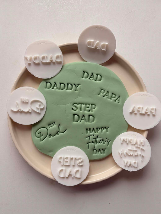 Fathers day Debossers - Cookie Stamp & cutter