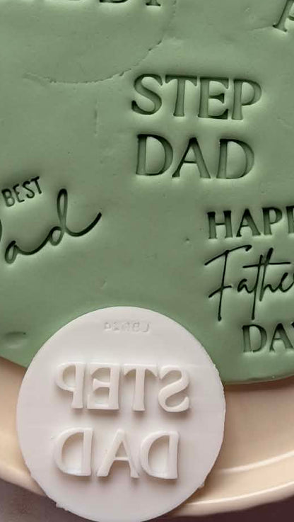 Fathers day Debossers - Cookie Stamp & cutter
