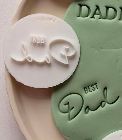 Fathers day Debossers - Cookie Stamp & cutter