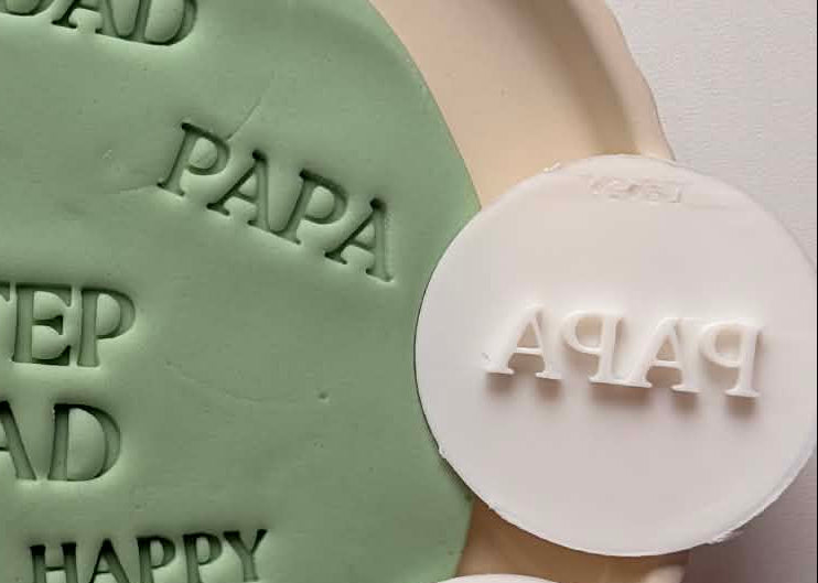 Fathers day Debossers - Cookie Stamp & cutter