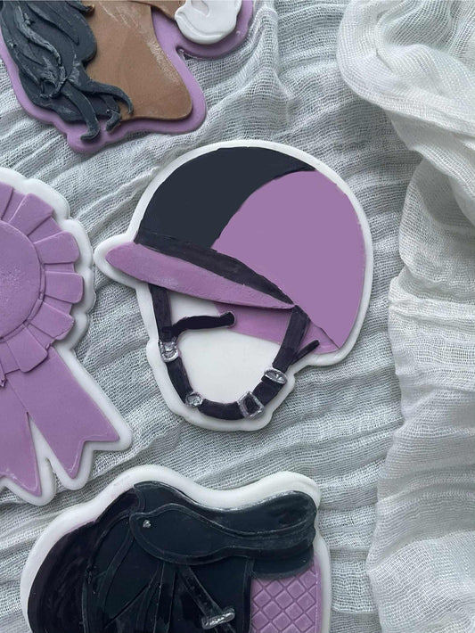 Horse riding helmet - Cookie Cutter & Stamp