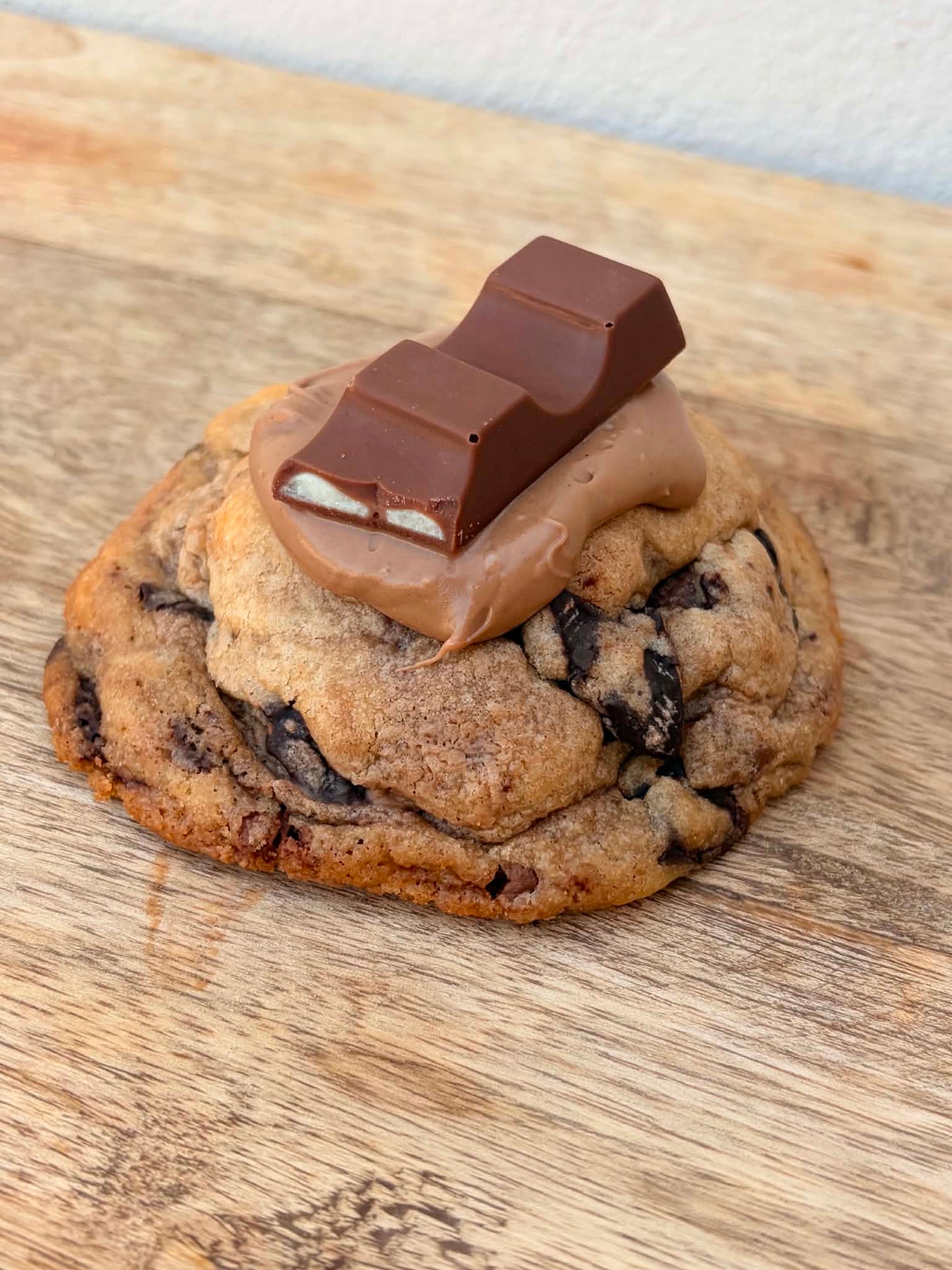 Gluten Free Kinder Stuffed NYC Cookie