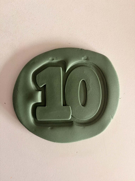 Number Ten - Cookie Cutter & Stamp