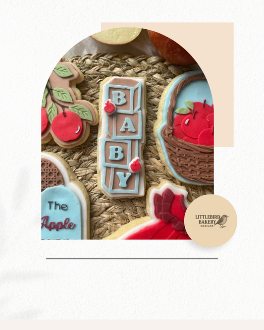 Baby blocks cookie cutter and stamp