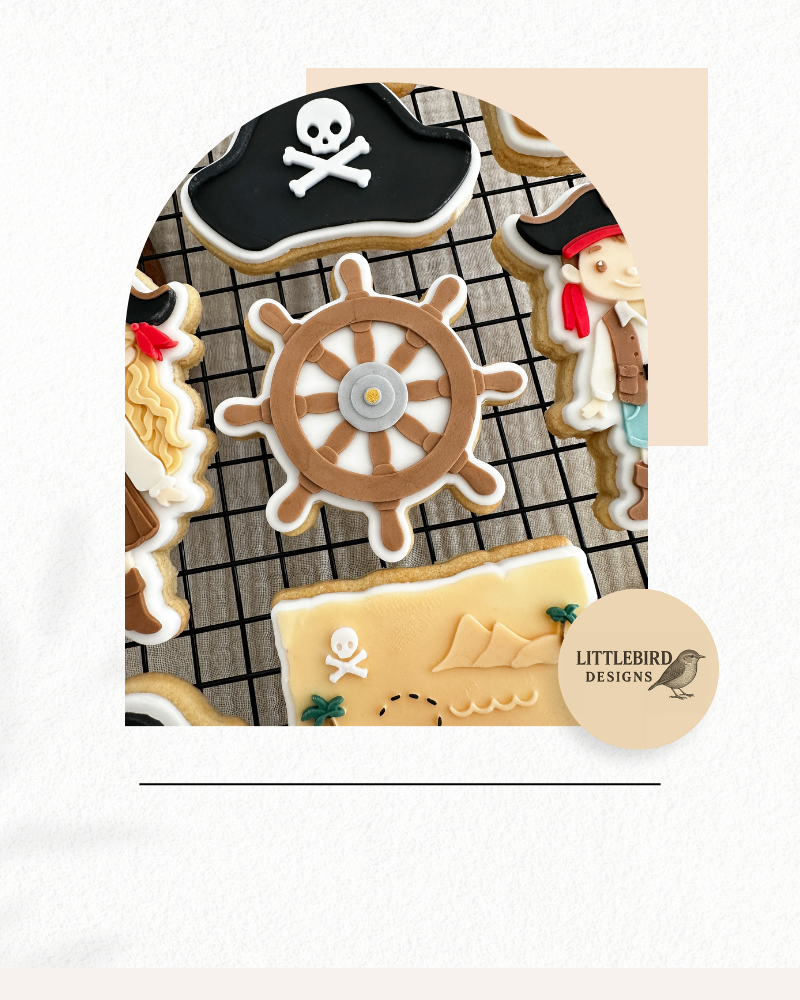 Ship Wheel cookie cutter and stamp