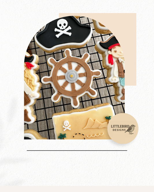 Ship Wheel cookie cutter and stamp