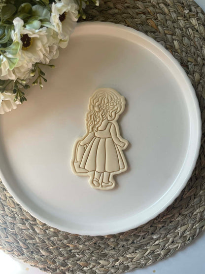 Flower Girl Cookie Cutter & Stamp