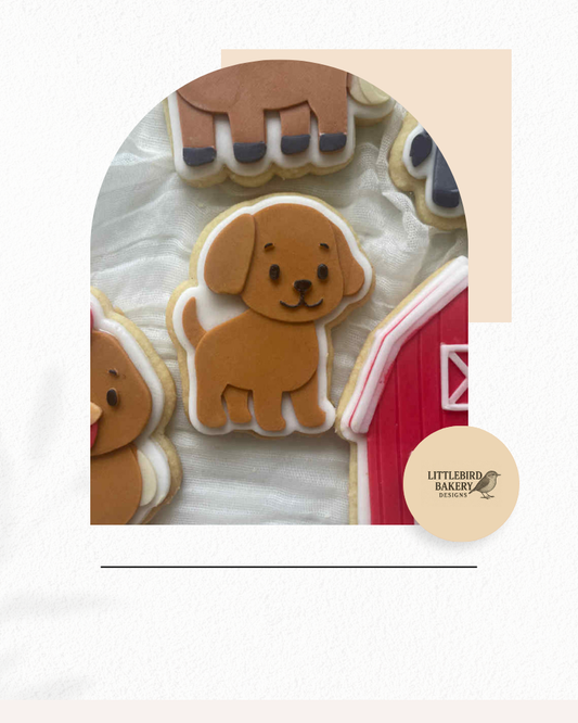 Dog cookie cutter and stamp