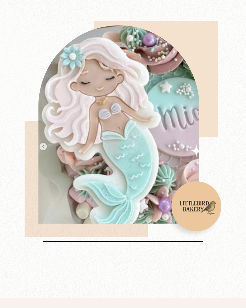 Mermaid Cookie Cutter & Stamp