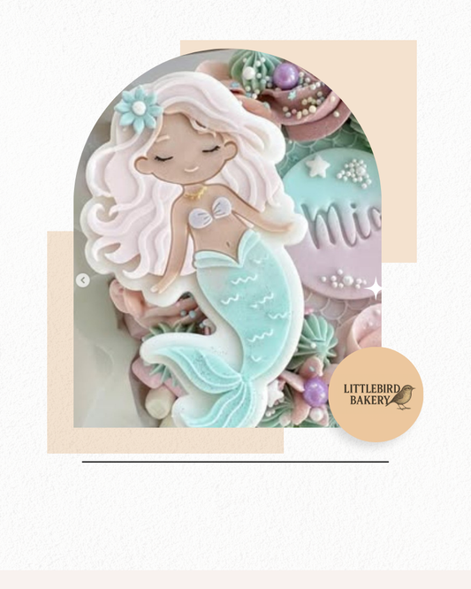 Mermaid Cookie Cutter & Stamp