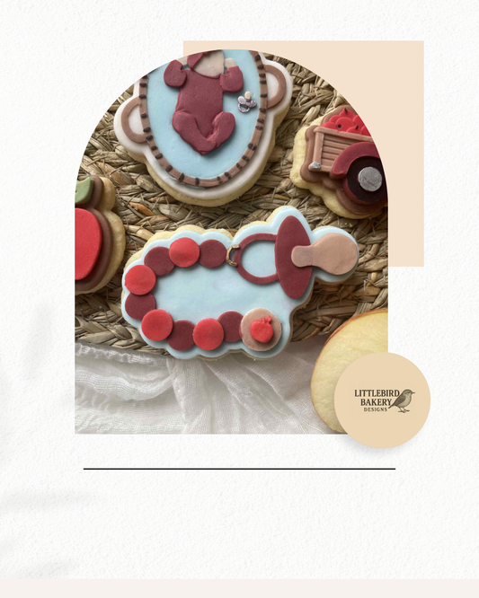Baby Dummy on clip cookie cutter and stamp