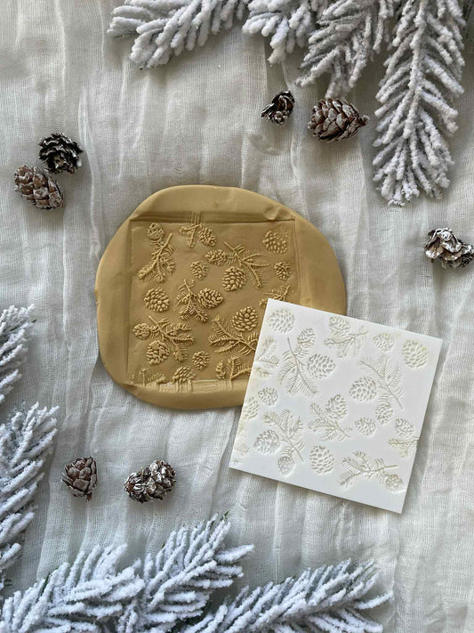 Pinecone Pattern Stamp No Cutter