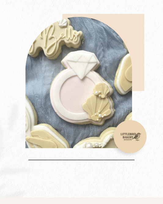 Ring with shells cookie cutter and stamp