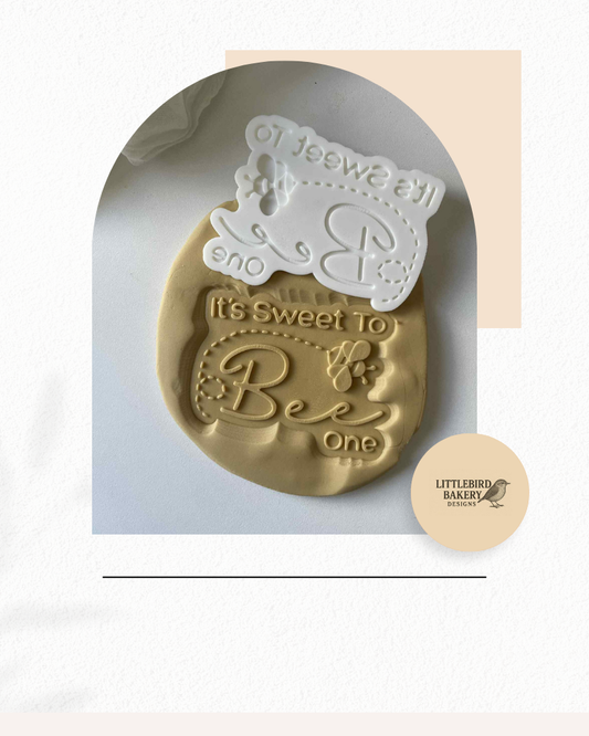 Sweet to bee one cookie cutter and stamp