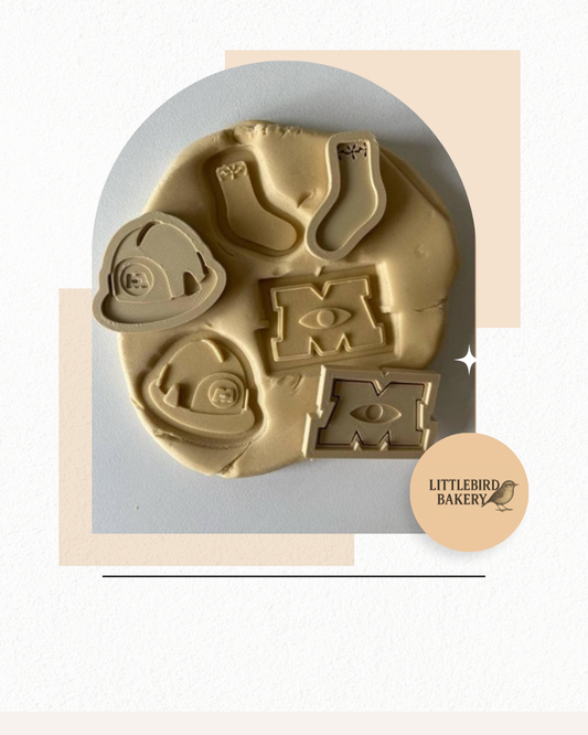 Monster Minis cookie cutter and stamp