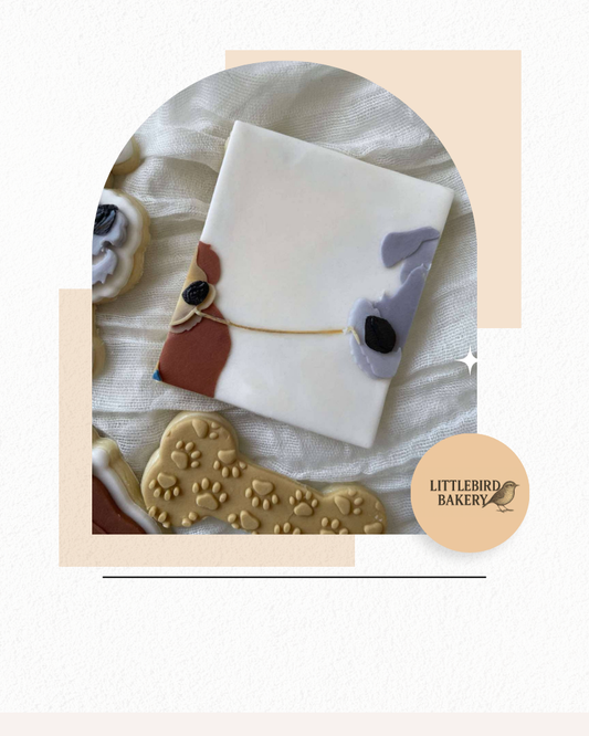 Dogs with Spaghetti cookie cutter and stamp